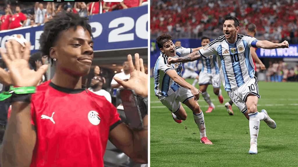 Reaksi Viral iShowSpeed Saat Argentina Jinakkan Mesir di Piala Dunia