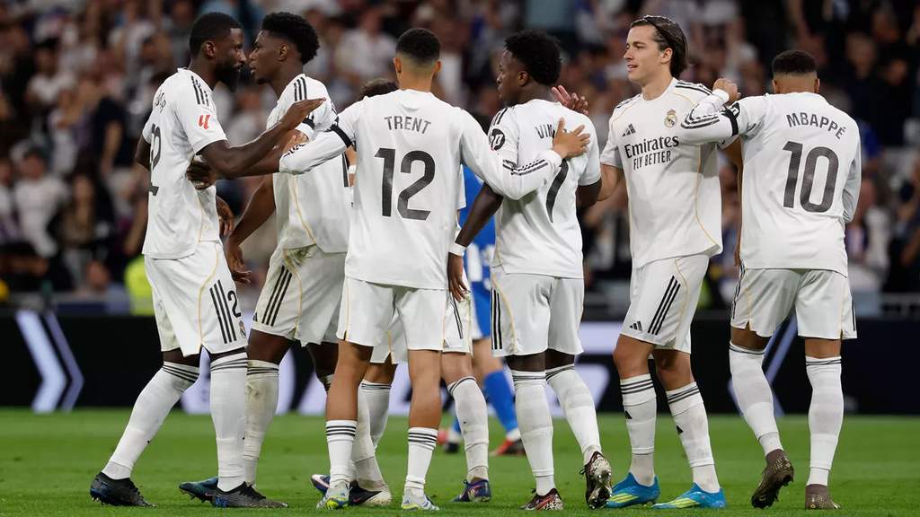 Skuad Real Madrid bersiap menghadapi kompetisi La Liga musim 2026/27 di Stadion Santiago Bernabeu