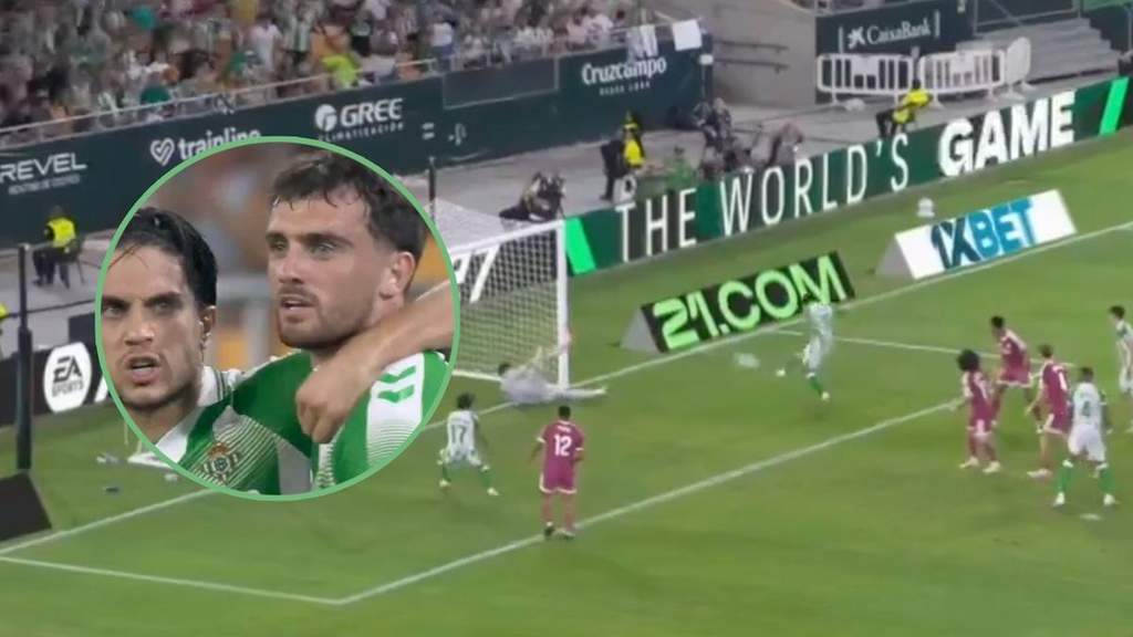 Troy Parrott merayakan gol kemenangan Real Betis atas Real Madrid